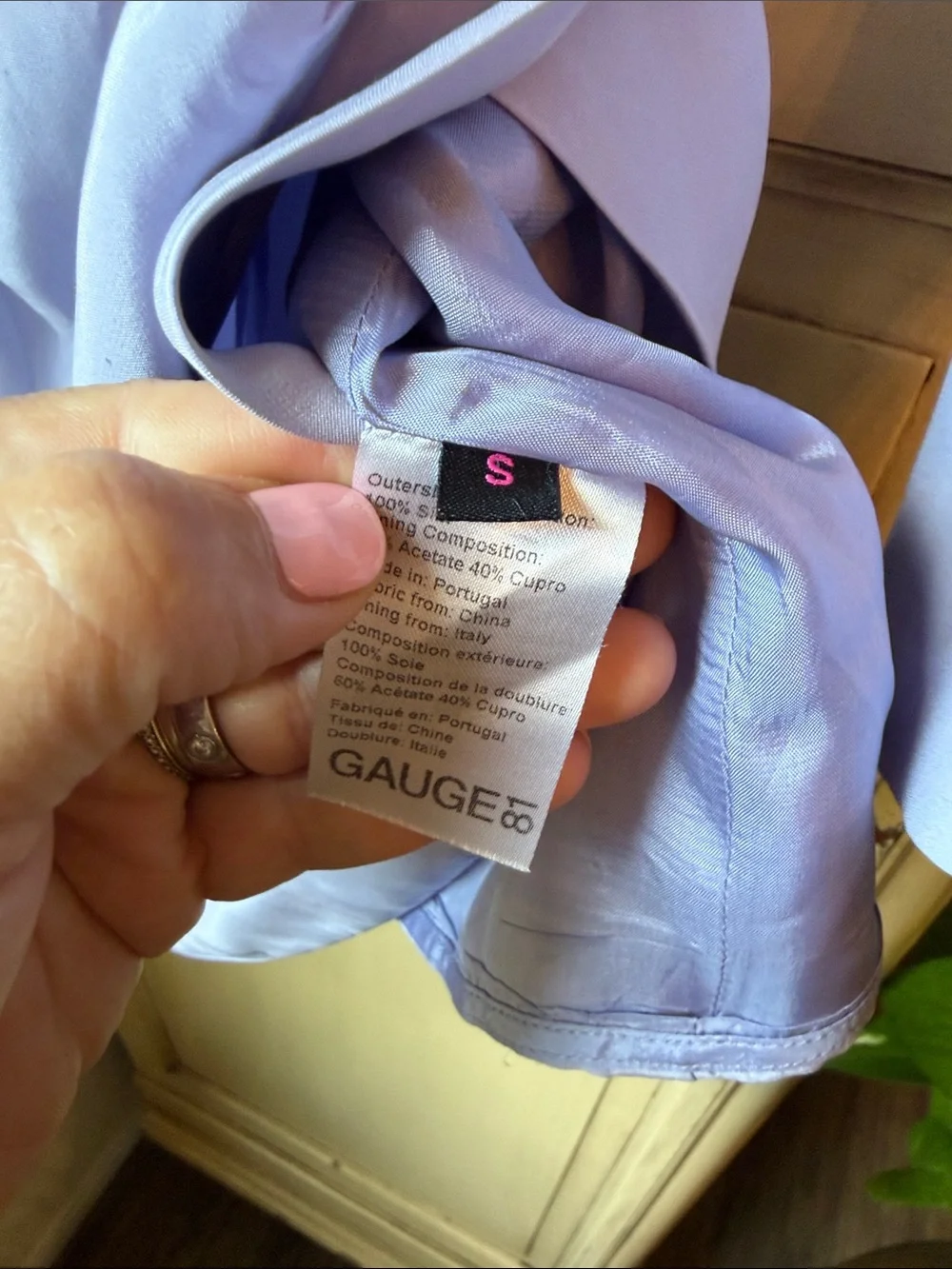 Gauge81 Lavender Wrap Shirt Mini Dress - Picture 6 of 6
